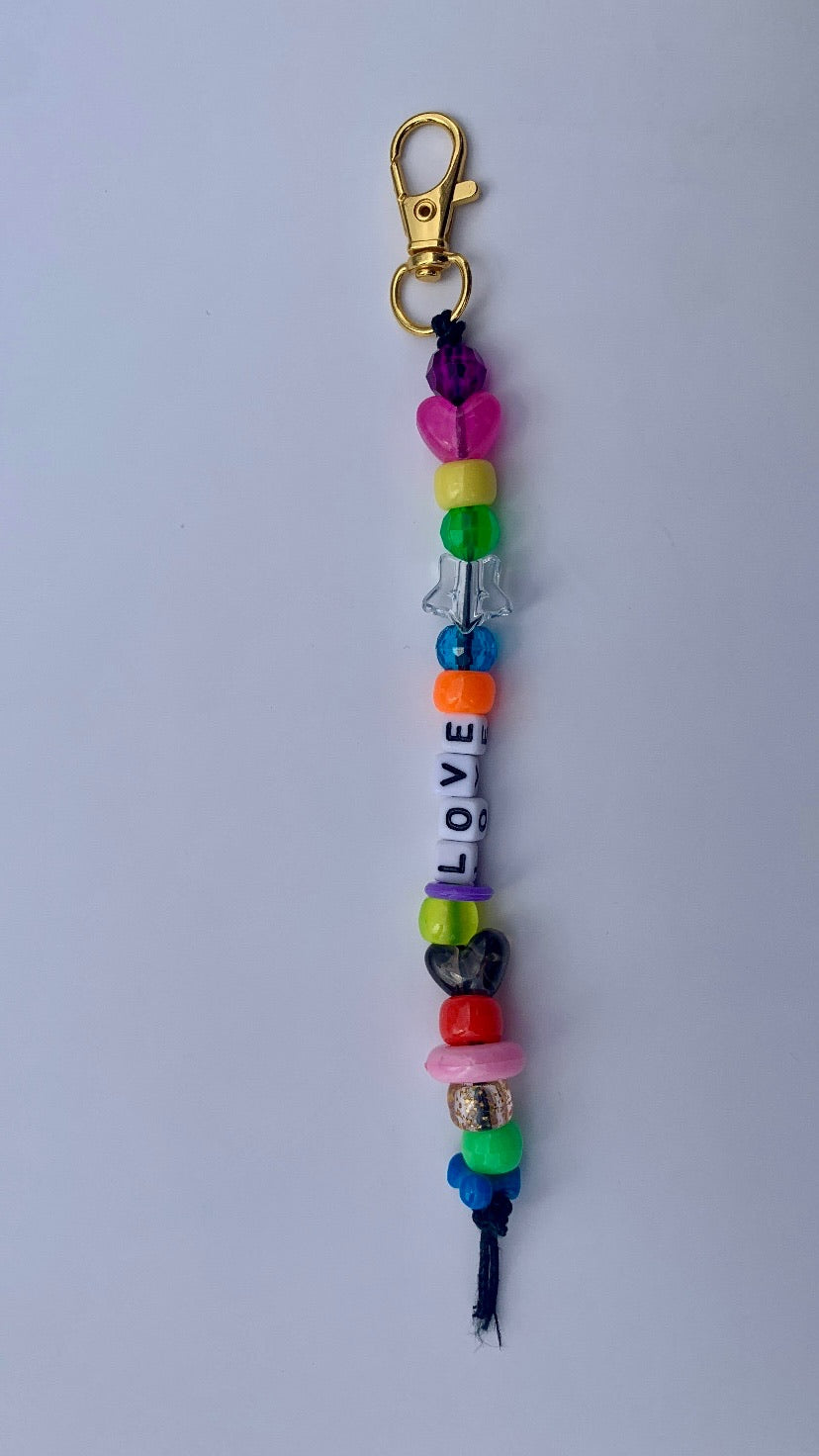 Beaded Single Strand Bag Charm