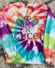 Load image into Gallery viewer, Gucci Inspired Reworked Tie-Dye Sweatshirt
