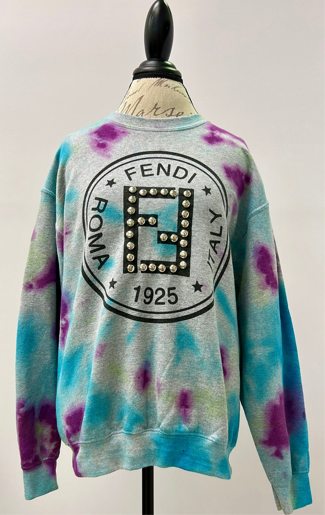 Fendi-Inspired Reworked Sweatshirt