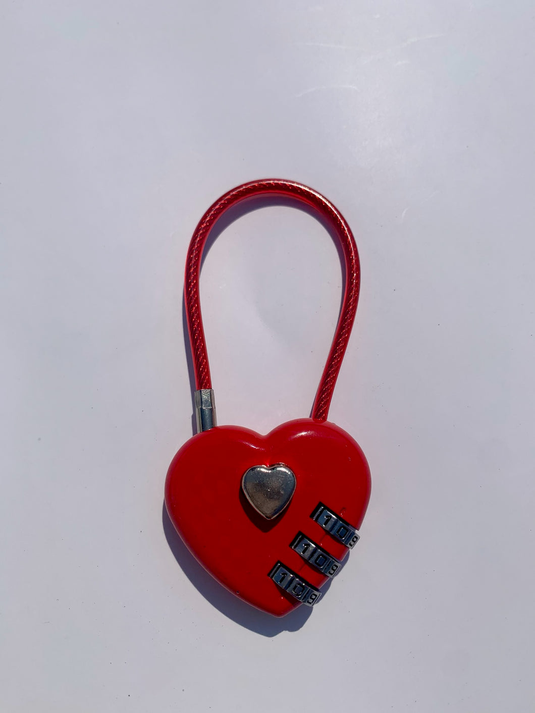 Heart Lock Bag Charm