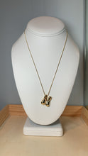 Load image into Gallery viewer, Gold Balloon Initial Necklace
