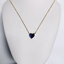 Load image into Gallery viewer, Birth Stone Heart Necklace
