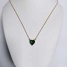 Load image into Gallery viewer, Birth Stone Heart Necklace
