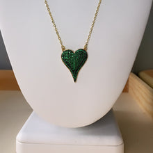 Load image into Gallery viewer, Pave Heart Necklace
