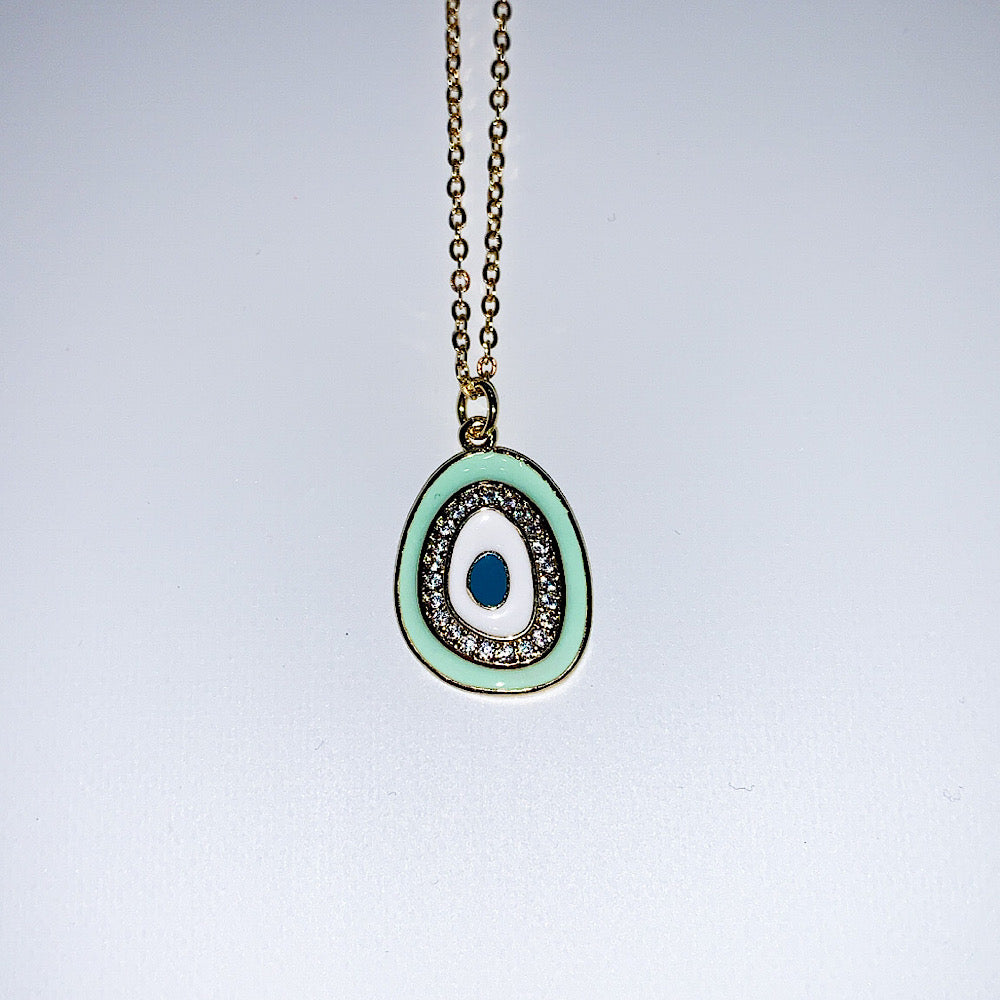 Crystal Evil Eye Necklace