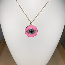 Load image into Gallery viewer, Coin Evil Eye Necklace
