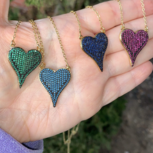 Load image into Gallery viewer, Pave Heart Necklace
