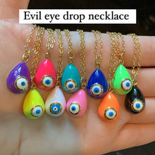 Load image into Gallery viewer, Evil Eye Drop Necklace
