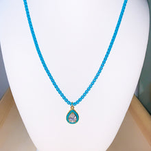 Load image into Gallery viewer, Tear Drop Enamel Necklace
