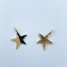 Load image into Gallery viewer, Two Tone Pave Star Charm
