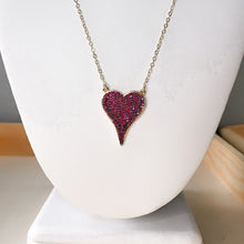 Load image into Gallery viewer, Pave Heart Necklace
