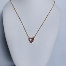 Load image into Gallery viewer, Birth Stone Heart Necklace
