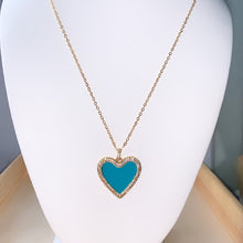 Load image into Gallery viewer, Pave Enamel Heart Charm
