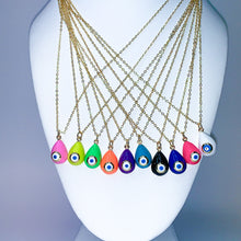 Load image into Gallery viewer, Evil Eye Drop Necklace
