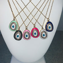 Load image into Gallery viewer, Crystal Evil Eye Necklace
