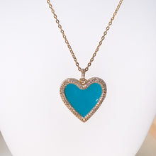 Load image into Gallery viewer, Pave Enamel Heart Charm
