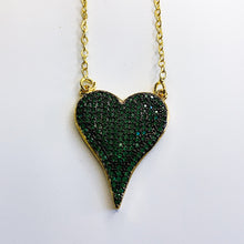 Load image into Gallery viewer, Pave Heart Necklace
