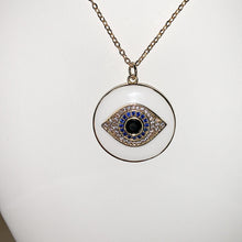 Load image into Gallery viewer, Coin Evil Eye Necklace
