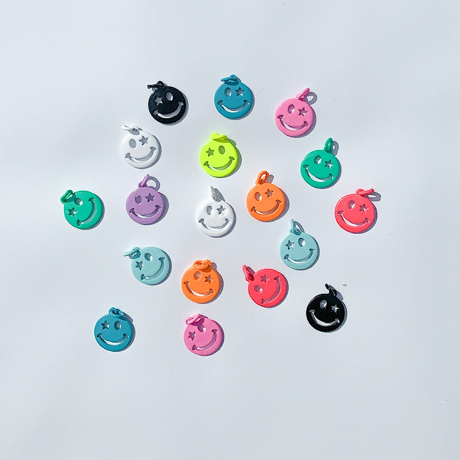 Smiley Face Enamel Charm