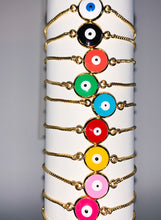 Load image into Gallery viewer, Crystal Evil Eye Bracelet
