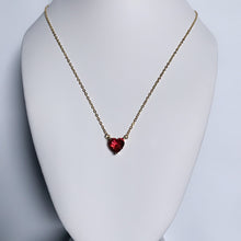 Load image into Gallery viewer, Birth Stone Heart Necklace
