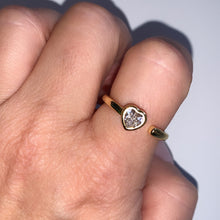 Load image into Gallery viewer, Heart Gold Plated Ring
